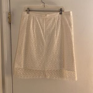 Loft lace skirt, white, size 14. Like new condition. Worn once.